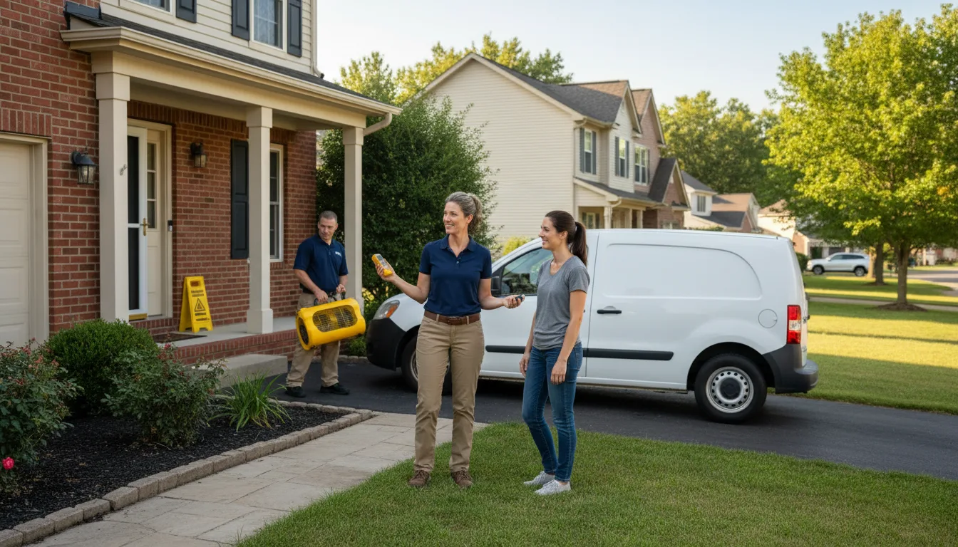 Residential water damage restoration in Shiloh, NC